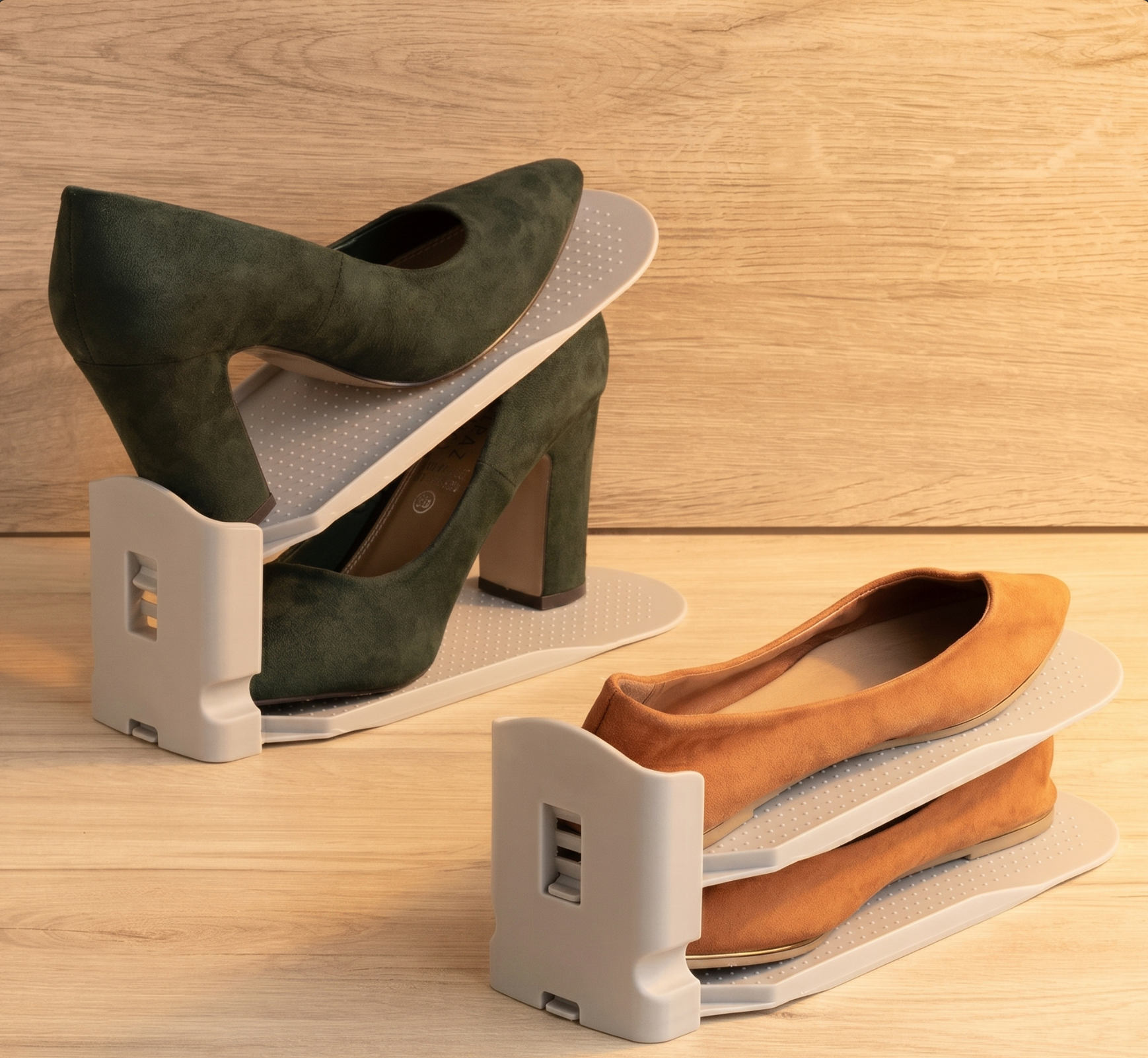Adjustable Shoe Organiser- 6 Units