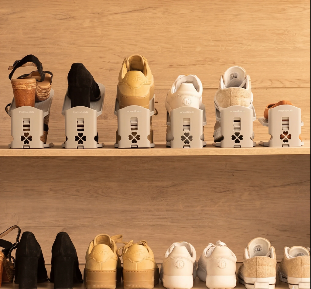 Adjustable Shoe Organiser- 6 Units