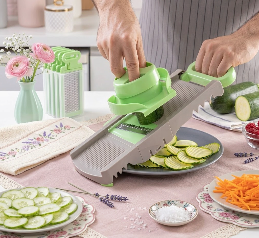 Foldable Mandoline Grater 6 in 1 Choppie