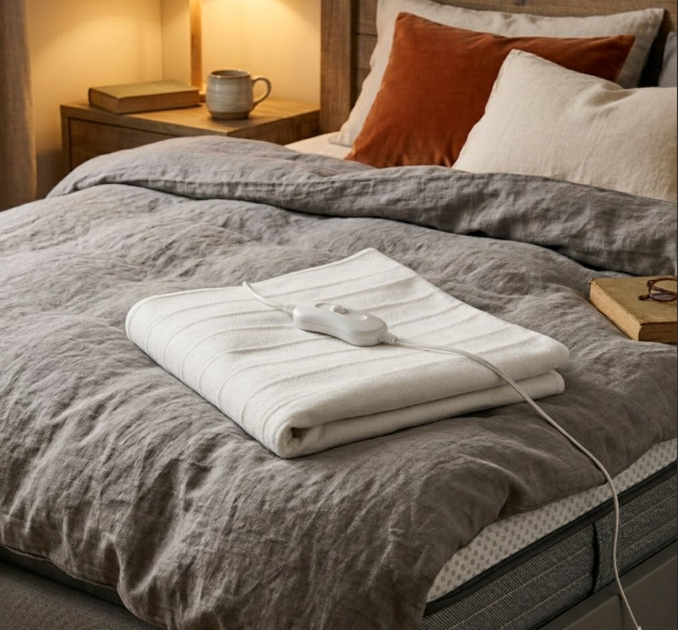Single Electric Underblanket with warm function and adjustable temperature