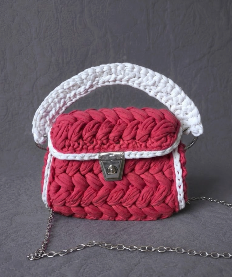 Handmade Purse - Raspberry Red