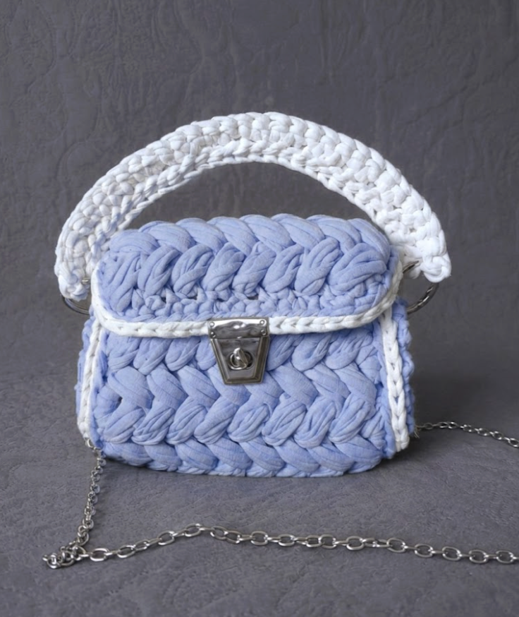 Handmade Purse - Lavender Blue